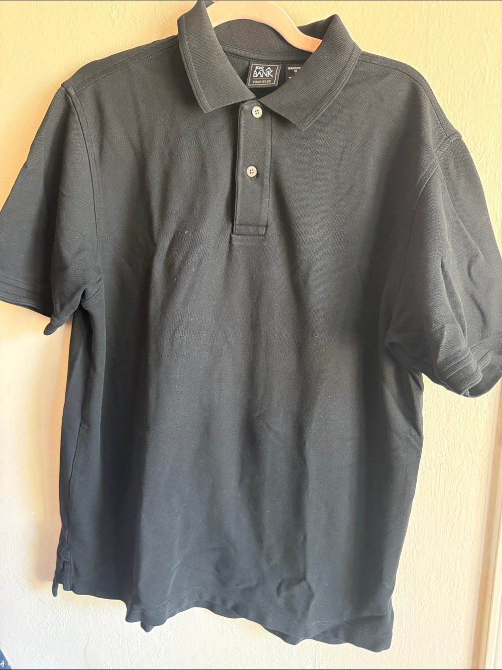 Jos. A. Bank Black Short-Sleeve Polo